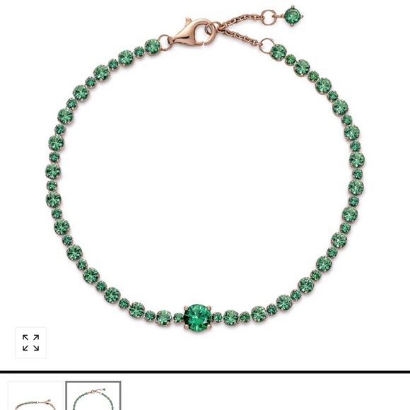 Pandora Jewelry - NWOT Pandora emerald pave tennis bracelet